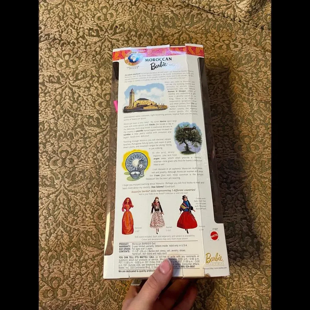 NEW 1998‎ Moroccan BARBIE Collector Edition Dolls of the World Mattel # 21507